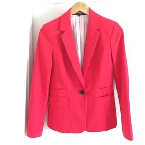 EXPRESS Red Blazer w Striped Lining